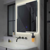 LED Spiegel Quadratisch | Touch-Schalter | Neutralweißes Licht - Reyze Seria Edge Model 2